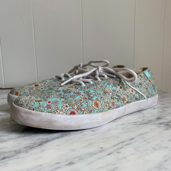 Women's Etnies Floral Sneakers size 8 - Picture 4 of 12